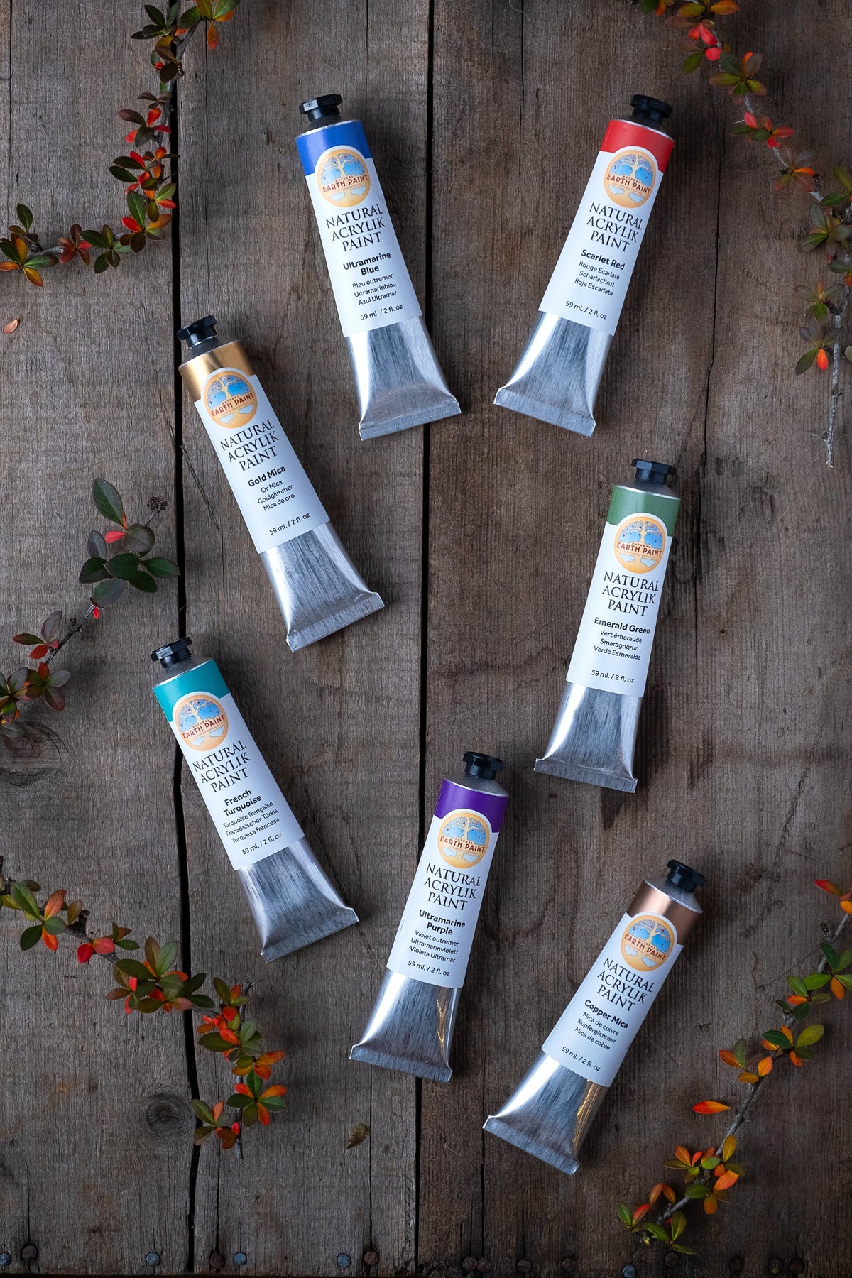 The Eco-Artist's Acrylic Gift Set - Earth Colour