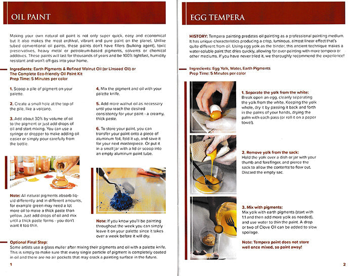 Natural Paint & Art Supplies Recipe Booklet